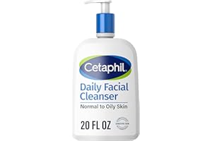 Cetaphil Face Wash, Daily Facial Cleanser for Sensitive, Combination to Oily Skin, 20 oz, Gentle Foaming, Soap Free, Hypoallergenic