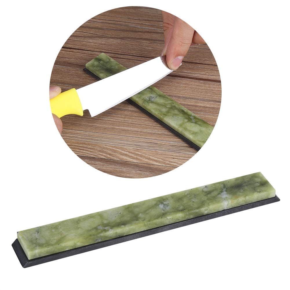 Sharpening Stone Natural Whetstone for Kitchen Knives Sharpening Polishing Grinding Tool 150x20x5mm Green Stone
