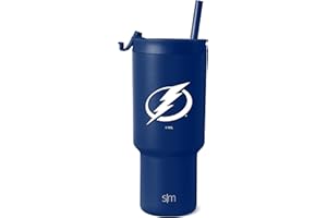 Simple Modern Officially Licensed NHL San Jose Sharks 30 oz Tumbler with Flip Lid and Straws | Hockey Insulated Cup Stainless Steel | Gifts for Men Women | Trek Collection | San Jose Sharks