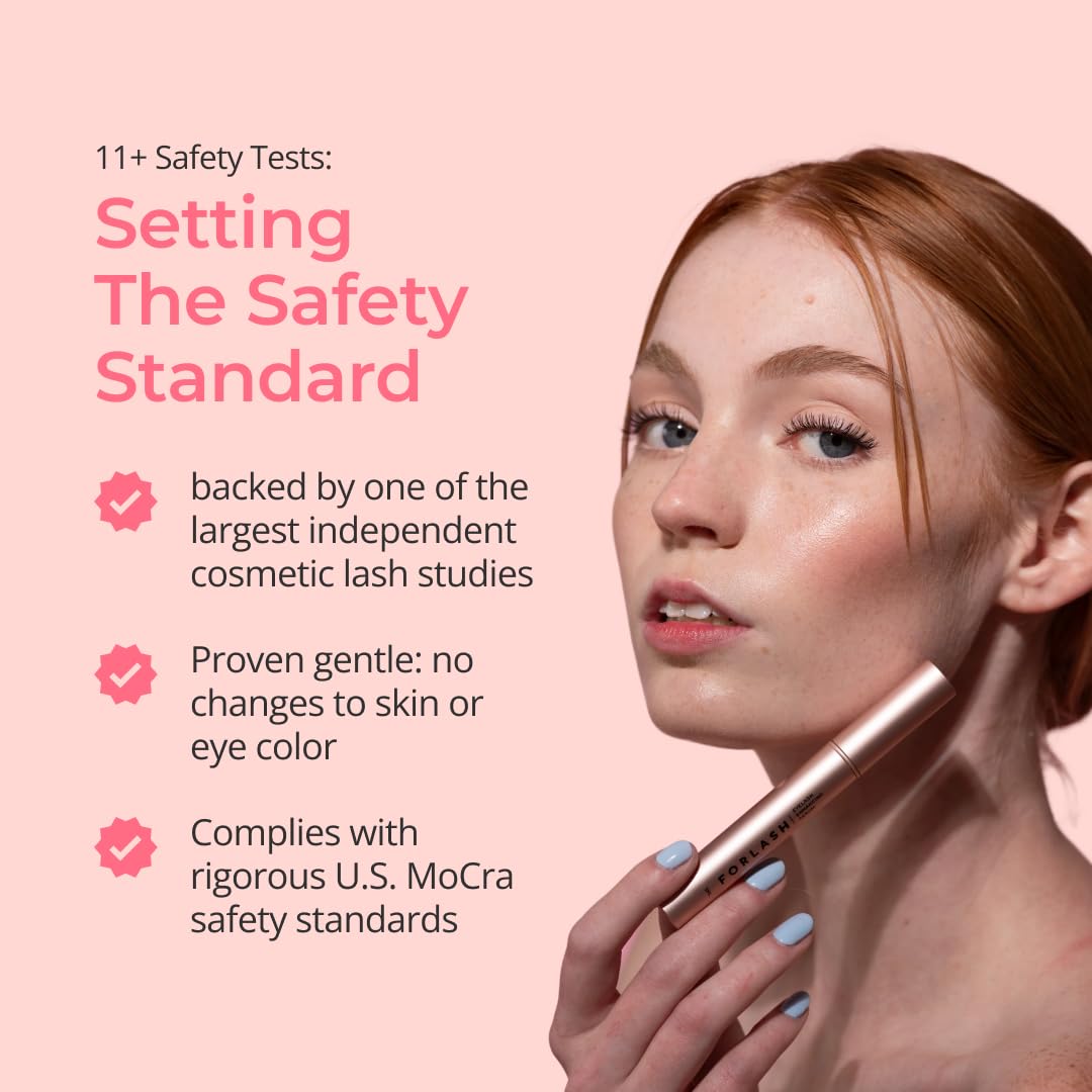 ForChics Eyelash Growth Serum - Prostaglandin-Free Lash Enhancing Serum for Longer, Thicker Lashes and Brows- Natural Formula, Visible Results in 2 Weeks - Vegan, Hormone-Free 0.10 fl. oz / 3ml