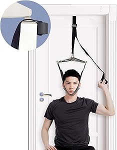 Neck Stretcher Cervical Traction Over The Door for Pain Relief Spine Decompression and Alignment Portable Physical Therapy Device