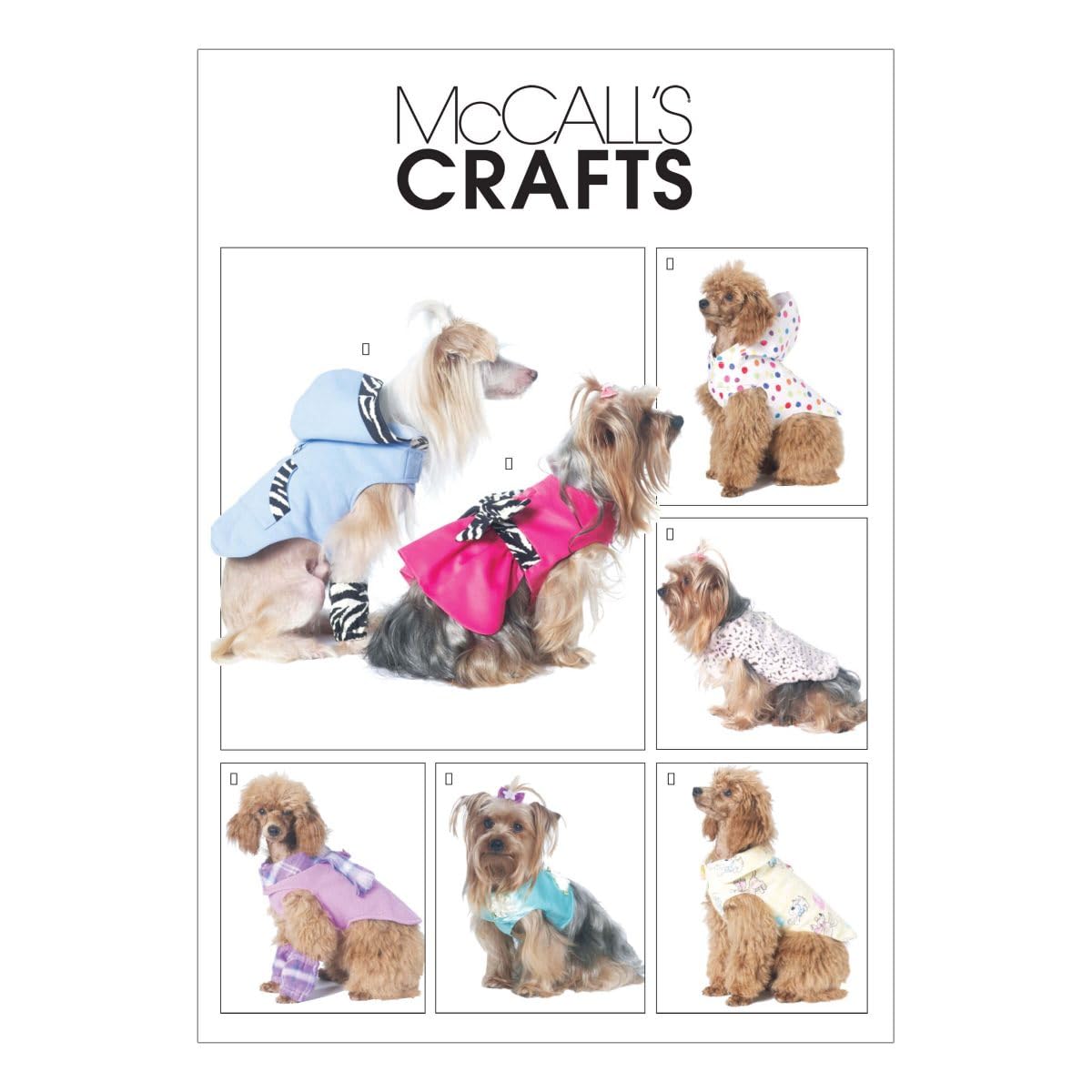 McCall's Patterns Pet Clothes, M6218, Brown