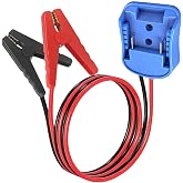Gruviton Jumper Cables Adapter Compatible with Ma-Kita 18V Battery | Silicone Wire 8AWG 1.8FT Portable Battery Jump Starter Starting Using Tool for Car SUV Truck, Temperature Resistance 392℉