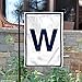 Chicago Baseball Team W Win Double Sided Garden Flag