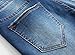 Men's Blue Skinny Ripped Destroyed Distressed Slim Fit Fashion Denim Jeans Pants