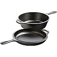 Lodge Combo Cooker Cast Iron, 10.25", Black