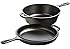 Lodge 3 Quart Cast Iron Combo Cooker. Pre-seasoned Cast Iron Skillet, Fryer, Dutch Oven, and Convertible Skillet/Griddle Lid