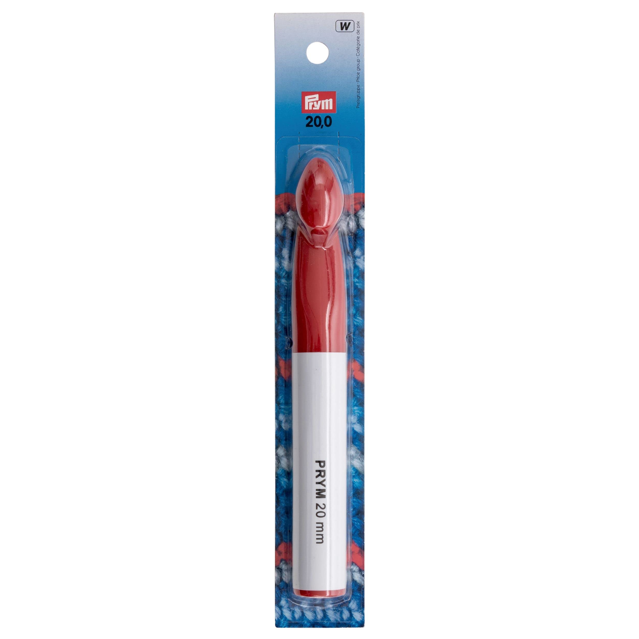 Prym Wool Crochet Hook, Grey, 20 mm, 218507