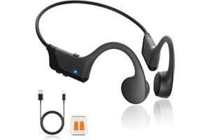 SUNGDOGIN New 2025 Bone Conduction Headphones, Bluetooth 5.4 Open Ear Headphones with Mic，12Hrs Playtime Bluetooth Headphones,Waterproof Sports Headset for Running, Cycling, Walking，with Earplugs