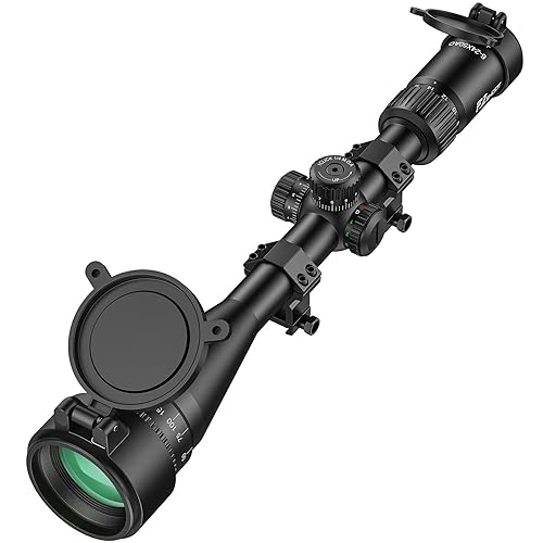 EZshoot 6-24x50 Rifle Scope with Red Green Illuminated Reticle, Zero ...