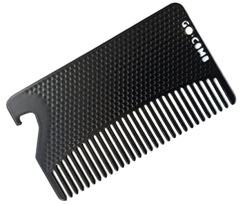 Amazon Com Go Comb Metal Mens Wallet Size Comb Bottle Opener