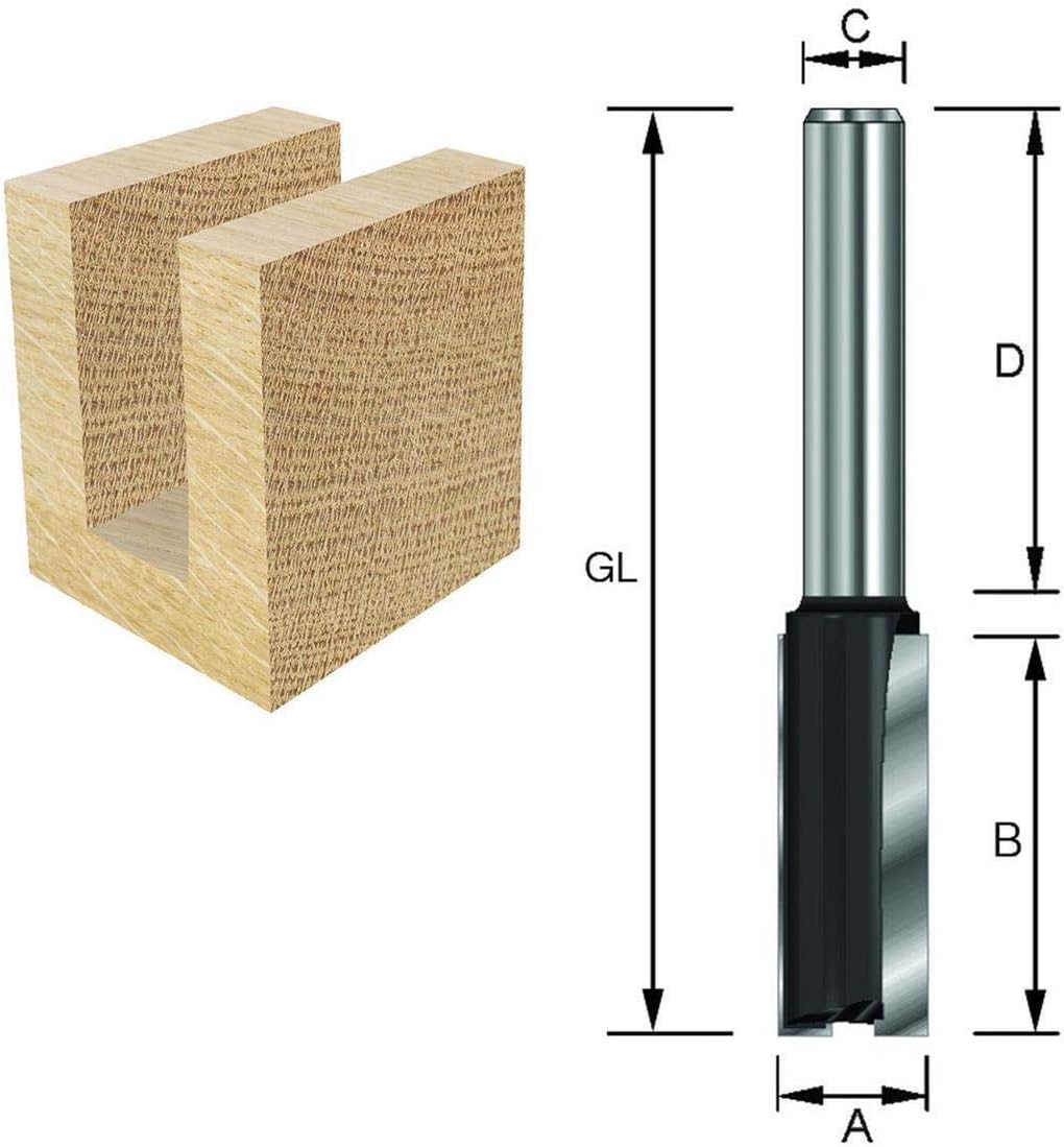 S Shank 8 mm ENT 17738 T-nutfräser M8 HW 13,5 mm,... Diameter HM D1