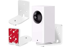 BFYTN 2 Pack Screwless Adhesive Wall Mount Compatible with Wyze Cam Pan V2 (2021 Release) &Wyze Cam Pan,2 Ways Installation VHB Stick On or Screws- Easy to Install, Full Tilt & Pan Function,No Drilling