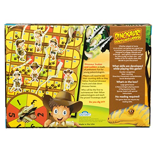 Outset Media - Dinosaur Snakes and Ladders - A Dino-Sized Twist on a Classic Game