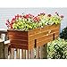 Achla Designs C-21C Plated Flower Box, Window Flowerbox Planter, Large, Copper