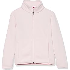 Amazon Essentials Girls and Toddlers' Polar Fleece Full-Zip Mock Jacket