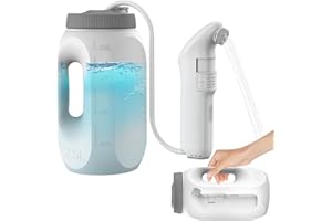 Teabelle Portable High Pressure Electric Bidet with 2.5L Water Bottle, USB-C Rechargeable Travel Bidet, Waterproof Handheld S