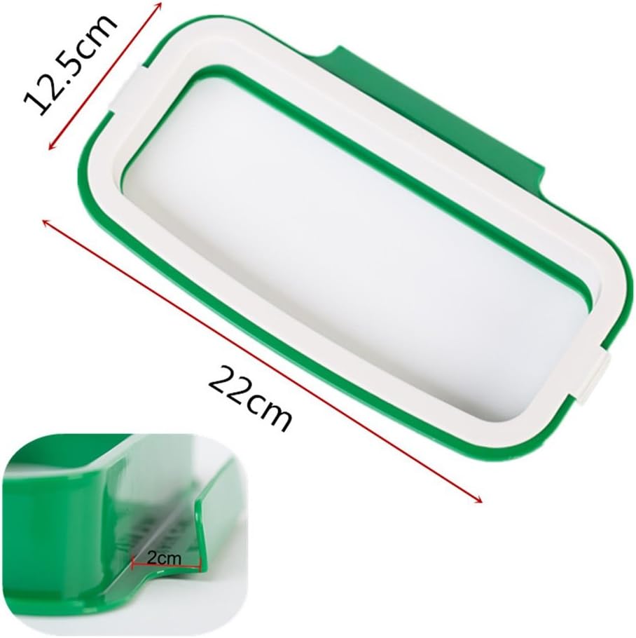 SuperStores 1PCS Hanging Desktop Rubbish Bag Storage Holder Rack Cupboard Door Back Stand Trash Garbage Clip Waste Bins Kitchen Accessories