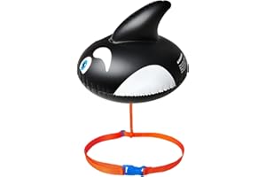 OLNIEZZL Swim Buoy for Open Water,Pool Buoy Swim Training Snorkel Float,Swimming Belt Floatation Devices for Adults Swimming Bubble Safety Float with Adjustable Waist Belt