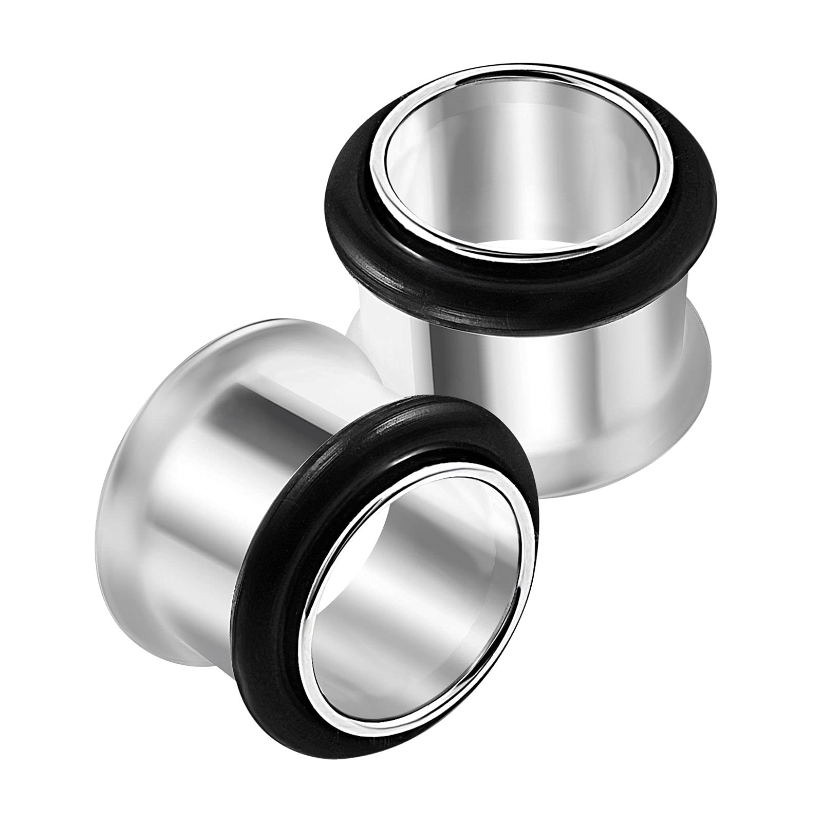 2 x Stainless Steel Ear Piercings, Choice of Sizes, Metal, NA