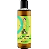 Doyley's Haitian Black Castor Oil 8oz | Pure, Hexane FREE | Hair and Skin | Strengthening Hair Growth Oil, Seals in Moisture, Deeply Nourishing, Moisturizing for the Skin and Scalp | Protective Styles