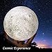 Moon Lamp With Stand | 3D Printed Moon Lamp | Dimmable Touch Control | Rechargeable LED Decor Light | Perfect Night Light for Kids | 3 colors | 5.9 inches | A Bright Lunar By WeXOOM
