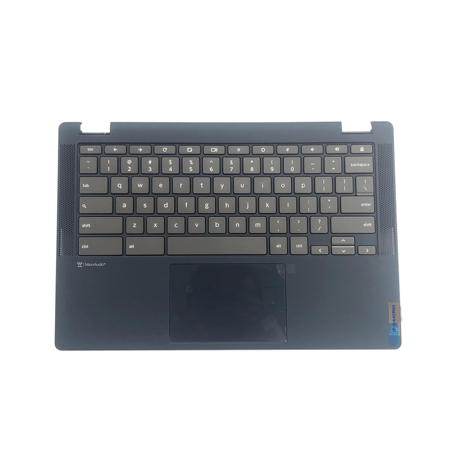 Photo 1 of 5CB1D04909 Replacement for Lenovo Flex 5 Chromebook-13ITL6 Laptop Upper Top Cover Case Palmrest Not-Backlit US Keyboard Touchpad Assembly Part Abyss Blue