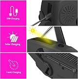 SOLARBABY Wind Up Solar Radio Emergency AM/FM USB Charger LED Light view 5