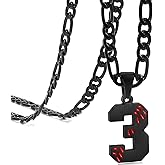 MIMITLTY Personalized Jersey Number Necklaces for Mens,Athletes Stainless Steel Sport Number Pendant Chain for Boys Baseball/Softball Team Inspiration Jewelry with Gifts