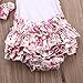 Newborn Baby Girls Halter Cotton Ruffles Romper Backless Sunsuit Jumpsuit Dress (0~6Months, Pink)
