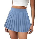COPYLEAF Pleated Tennis Skirts for Women High Waisted Golf Skirt with Pockets Athletic Workout Casual Skorts