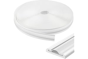 1" RV Vinyl Trim Molding Insert (50 ft), Heavy Duty RV Camper Travel Trailer Screw Cover, Gutter Corner & Roof Edge Track for