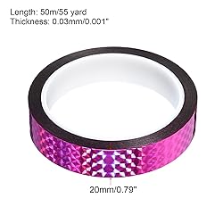 PATIKIL Prism Tape 0.8 Inch x 55 Yards, Holographic