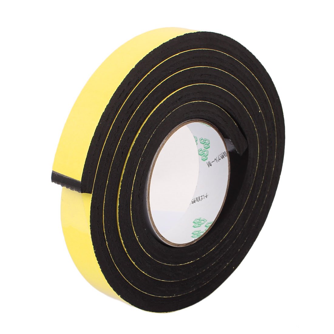 sourcingmap 25mm x 10mm Single Sided Self Adhesive Shockproof Sponge Foam Tape 2M Length
