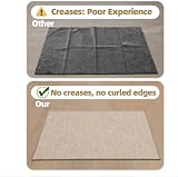 COLOR&GEOMETRY Kitchen Rug 43x120cm Non Slip Grey Washable Runner view 5