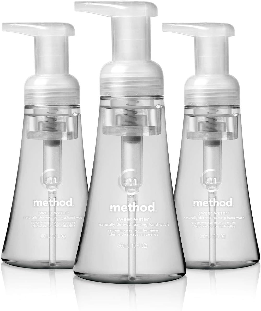 Method Foaming Hand Soap, Sweet Water, 10 Fl Oz (Pack of 3)