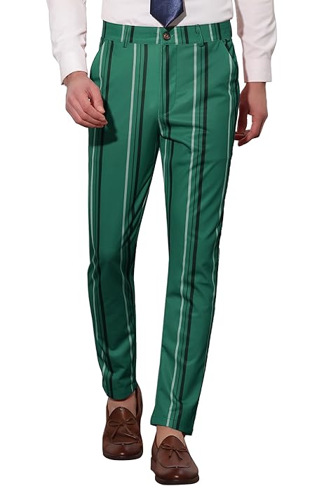 Pantalon Vestir Lars Amadeus Pantalones De Traje A Cuadros Para