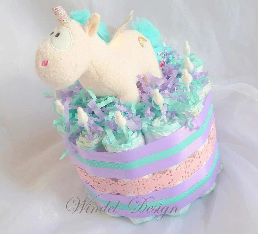 unicorn nappy cake