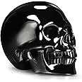 Skullis 2.0" Black Obsidian Crystal Skull Head, Hand Carved Gemstone Fine Art Sculpture, Reiki Healing Stone Statue.