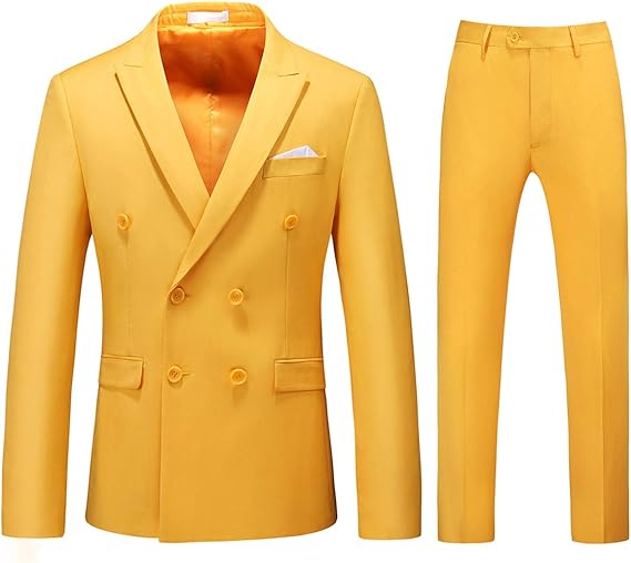 Amazon Co Jp Fomansh スリーピーススーツ メンズ ダブルボタン メンズズーツ 大きいサイズ M 6xl スリム 演出 クリスマス ビジネス 服 ファッション小物