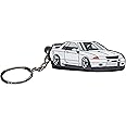 Pro Spec Imports - Keychain for Skyline GT-R R32, GTR, white, gift