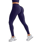 BRXL Butt Lifting Lycra No Front Seam Workout Leggings for Women Tummy Control High Waist Seamless Gym Running Leggings