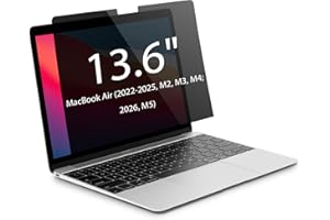 Magnetic Privacy Screen for MacBook Air 13.6 inch (2022-2026, M2, M3, M4, M5), Model A2681, A3113, A3240, Removable Screen Pr