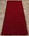 Sweet Home Stores Cozy Shag Collection Red Solid Shag Rug (2'7