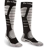 Bridgedale, Ski Easy On Merino Performance Sock - Men's, Black/Grey, M