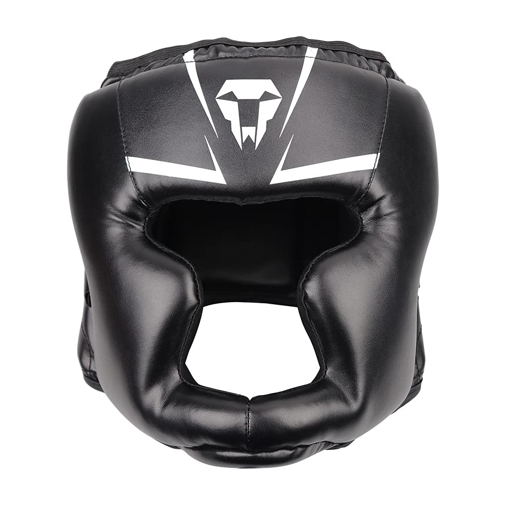 LangRay Boxing Helmet for Children Adult Shock Resistant Face Ear Protector Head Guard Helmet for Boxing MMA Training Muay Thai Kick Boxing Martial Arts Sparring