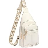 GAEKEAO Sling Bag for Women Crossbody Bags Fanny Pack Vegan Leather Chest Bag Travel Shoulder Belt Purse Backpack Gifts