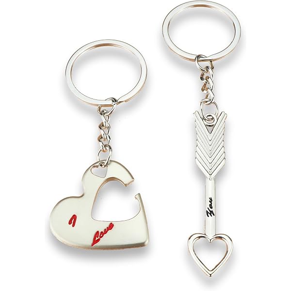 MUCOOS 2-Piece Doodle Matching Keychains For Couples - Cute Gift For Christmas, Birthday, Valentine's Day - View #10