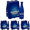 Saratoga Sparkling Water Bottles, 24-Pack - Carbonated Spring Bottled Water with Naturally Occurring Minerals & Electrolytes - Recycled PET Plastic Bottles - 16 Fl Oz