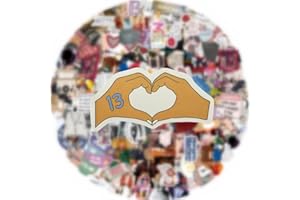 LAZAMYASA 132Pcs Music T-Y-S Singer Music Star Album Stickers,2-3 Vinyl Waterproof Stickers for Laptop,Bumper,Skateboard,Water Bottles,Computer,Phone, Cute Animal Stickers for Kids Teens(132PCS)